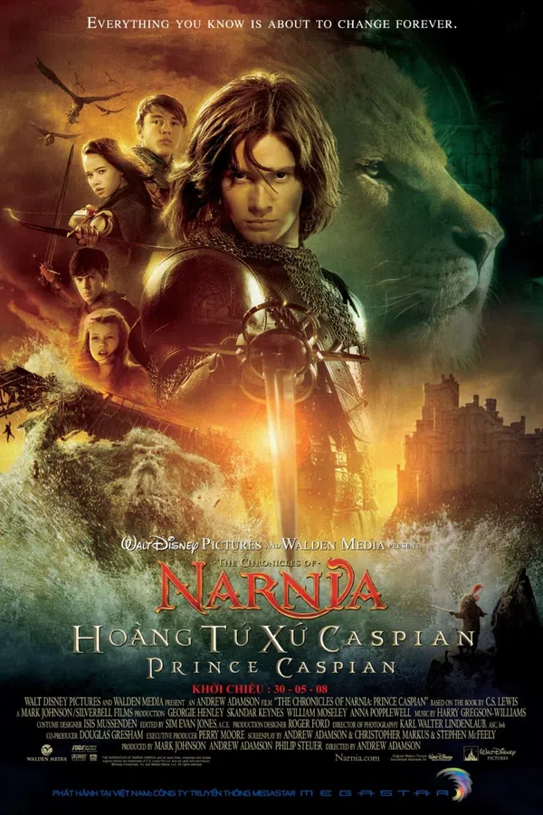 Poster phim Biên Niên Sử Narnia: Hoàng Tử Caspian trên Motchill